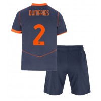 Inter Milan Denzel Dumfries #2 Tredjedraktsett Barn 2025-26 Kortermet (+ Korte bukser)